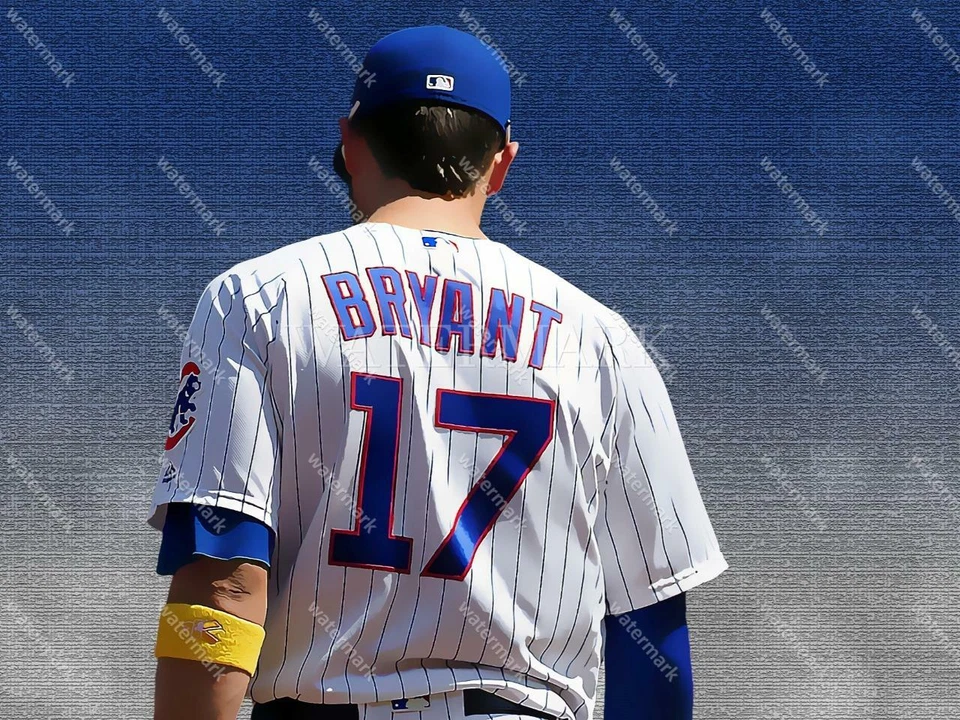 Foto de béisbol EB260 Kris Bryant Backside Cubs 8x10 11x14 16x20 Foto 1 de 1