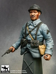 Perro Negro 1/10 Sargento Francés en la Batalla de Verdún 1916 Primera Guerra Mundial Busto B10006 - Imagen 1 de 1