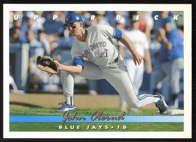 1993 Upper Deck John Olerud Baseball Card #344 - Toronto Blue Jays - Image 1 of 2