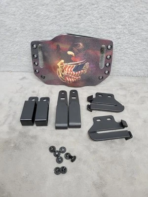 Pistola de calor Bullseye Funda OWB Open Carry para diestros moldeada tamaño pequeño - Eagle Foto 1 de 4