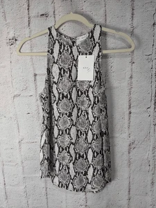 A.L.C. Snake Print Sleeveless Top Sz 0 XS New NWT - Picture 1 of 9