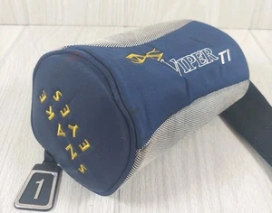 SNAKE EYES Viper Ti Driver #1 Tag Headcover Grey Black Yellow - Picture 1 of 6