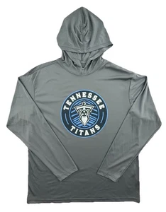 Tennessee Titans Pullover Lightweight Hoodie Mens Sz Large Gray Blue - Picture 1 of 6
