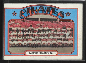 1972 Topps #1 World Champions (Pittsburgh Pirates) LOW GRADE *VERY OFF CENTER* - Picture 1 of 2