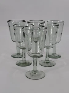Crate & Barrel Miguel Hand Blown Water Goblet Set Of 6 DISCONTINUED - Picture 1 of 10