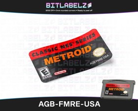 Classic NES Series: Metroid [AGB-FMRE-USA] Game Boy Advance Label