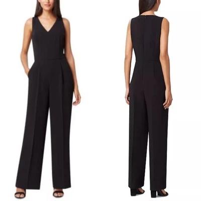 Women's Tahari ASL's Tuxedo black Jumpsuit, size 12 - Image 1 of 4