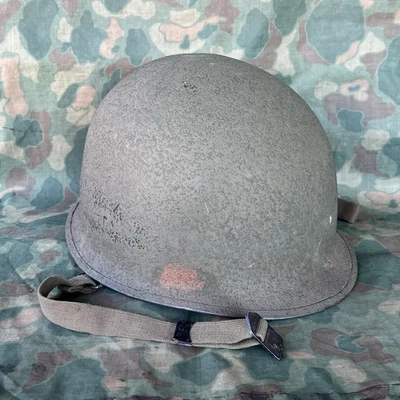 Segunda Guerra Mundial Ejército de los Estados Unidos Paca Giratoria Casco Carcasa Original Schlueter Costura Trasera 517B Foto 1 de 4