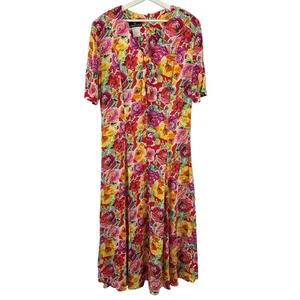 Vintage Carole Little Women’s Floral Dress Size 14 - Picture 1 of 4