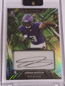 Jordan Addison 2023 Wild Card WildChrome WildPaint Green 5/6 Vikings🔥 - Bild 1 von 3