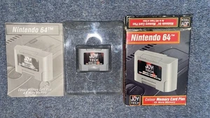 Joy Tech Nintendo 64 N64 Memory Card Boxed Vintage Video Games - Picture 1 of 2