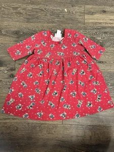 Vestido Vintage Oso de Peluche Niños Corazones Rojos Talla 6x Años 90 Informal Niños Hecho en EE. UU. - Imagen 1 de 5