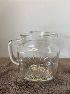 Vintage Clear Federal Glass 32 Oz Pitcher - Picture 1 of 11