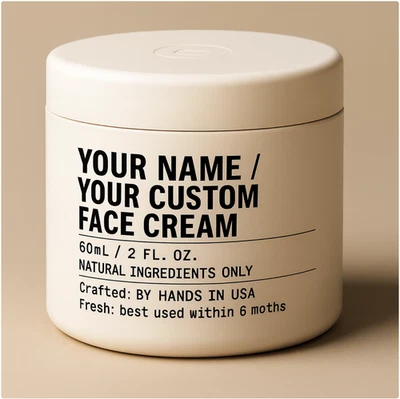 Kinnoa Custom Face Cream – Organic Skincare – Made to Order – Vegan & Natural - Изображение 1 из 4