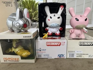 Frank Kozik Kidrobot Lof Of Rare Dunny’s Monger’s & Labbit - Picture 1 of 5