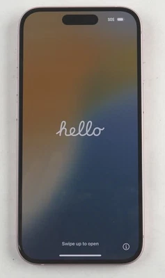 Apple iPhone 15 5G 128GB Sprint LOCKED Pink MTLW3LL/A Grade C NO SIM - Image 1 of 4