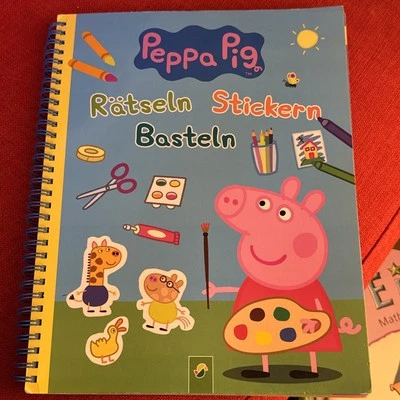 Rätseln, Stickern, Basteln - Peppa Pig -viele Seiten mit Bleistift beschreiben! - Bild 1 von 4