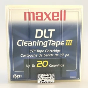 Maxell SDLT Reinigungsband 1/2" Kassette Einzelband versiegelt bis zu 20 Reinigungen - Bild 1 von 4
