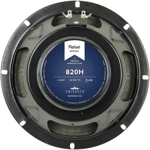 Altavoz de guitarra Eminence Patriot 820H 8" con cono de cáñamo, 20 vatios a 4 ohmios, negro - Imagen 1 de 3
