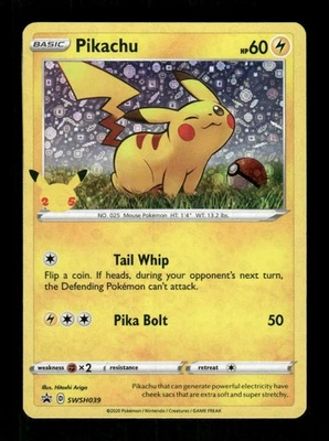 Pokemon SWSH: Sword & Shield Promo Cards #SWSH039 Pikachu Promo - Image 1 of 2