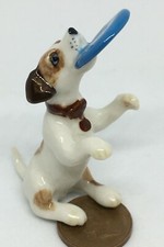 Miniature Jack Russell With A Frisbee Puppy Dog Tumdee Dolls House Ornament KD9