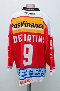 SWITZERLAND # 9 DECURTINS ICE HOCKEY SHIRT JERSEY XL ADULT - Picture 1 of 6