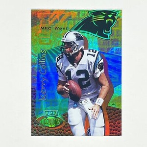 1996 Playoff Illusions Spectralusion Elite Kerry Collins #97 Carolina Panthers
