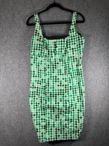 Calvin Klein Dress Women 10 Polka Dot Knee Length Retro Career Business Office - Picture 1 of 7