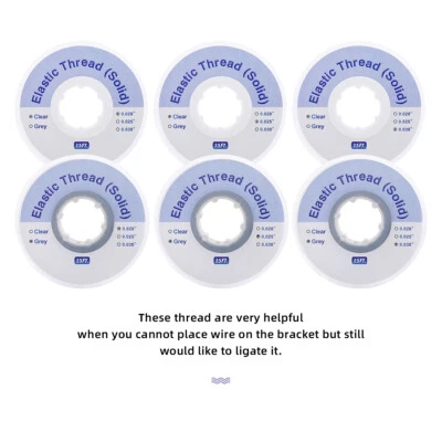 Dental Elastic Thread Solid Wire Traction Ligature Power Tube 0.020/0.025/0.030  - Image 1 of 4
