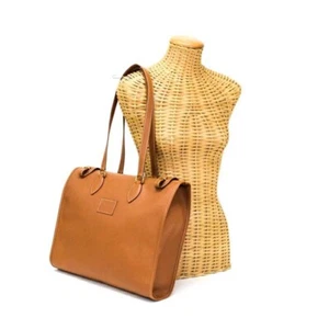 HERMES Cabas 40 Tote Bag Couchevel Leather 1997 Gold (light brown) - Picture 1 of 17