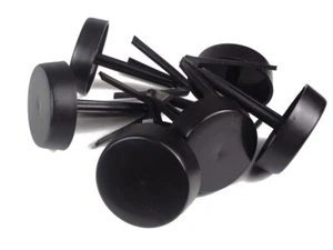 25x Mastkappe für Rohre 32 - 60 mm aus schwarzem Kunststoff Rohrkappe Rohr Kappe - Bild 1 von 4