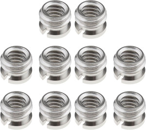 10PCS 1/4 Inch to 3/8 Inch Thread Adapters Reducer Bushing Tripod Screw Camer...