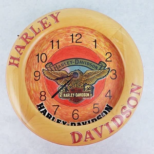 Custom Made Harley-Davidson 8" Diner/Bar Man Cave Uhr - Holzrahmen - Bild 1 von 6