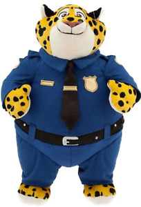 Disney Zootropolis Zootopia Officer Clawhauser Patch Stamped Plush 2017