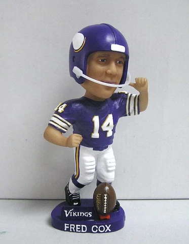 FRED COX, NFL Minnesota Vikings GREAT Limited Ed. Bobblehead - (New) Cover