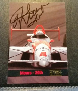 Rick Mears 26th Autographed 1993 Hi-Tech Racing Card Gtd to Pass 3rd Party - Picture 1 of 3