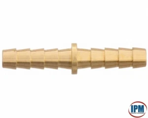 1/2" Barb x 1/2" Barb Brass Hose Mender Splicer HMB08-08 (IPM) FACTORY NEW! - Picture 1 of 4