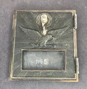 Antique U.S. Post Office Mail Box Door #145 Flying Eagle Combo Dial Needs repair - Picture 1 of 5