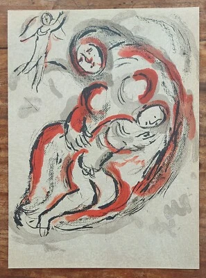 Marc CHAGALL (1887-1985) ORIGINAL Lithographie 241 HAGAR IN DER WÜSTE Expertise - Bild 1 von 4