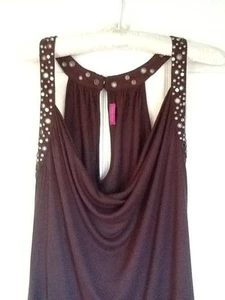 LADIES " THERAPY " BROWN, T.SHIRT TOP , SIZE 10 WORN ONCE - Picture 1 of 4
