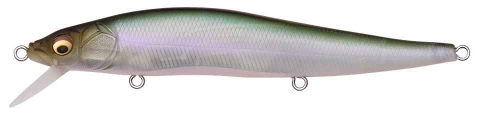 megabass ito vision 110 oneten USA suspending jerkbait matte emerald shad 1/2oz