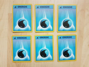 Pokémon Karten Set: 6 x 102/102 Wasser Energie / Erste Edition 1999 - Bild 1 von 2