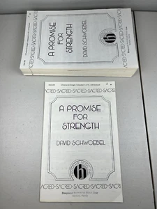 Lot of 39 "A Promise For Strength" David Schwoebel Hinshaw Music 1986 SATB - Picture 1 of 6