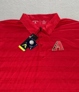 Arizona Diamondbacks Polo Shirt Mens XL Red Antigua Performance MLB Team Sports - Picture 1 of 8