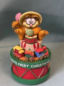 Garfield "Babys First Christmas" Spieluhr ORNAMENT...spielt Toyland - Bild 1 von 7