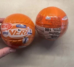 Nerf Surprise Ball Mini Game Pack w/ Gummy Candy Brand New (2) - Picture 1 of 2