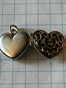 REDUCED James Avery Ornate Heart Magnetic Locket Pendant Free Shipping - Picture 1 of 5
