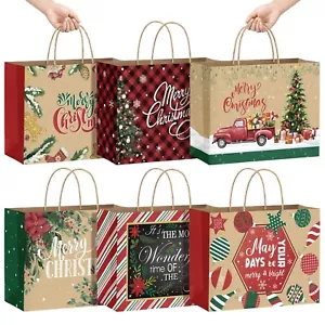 Cholemy 30 Pcs Extra Large Christmas Gift Paper Bags Bulk with Handles Jumbo ... - Picture 1 of 7