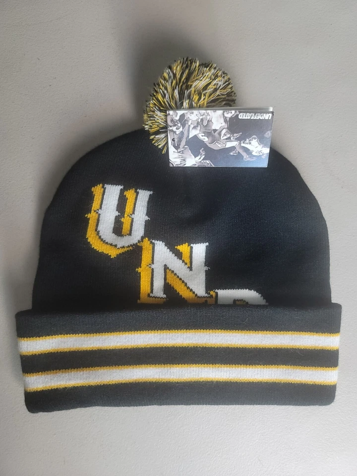 Undefeated Beanie Pom Hat Black Gold & White  NWT UNDFTD UND - Image 1 of 4