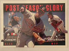 1996 Fleer Orel Hershiser Cleveland Indians #3 Post Season Glory